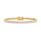 Photo of Iva 3 Carat T.W. Natural Diamond Round Bracelet 10K Yellow Gold [BC2390Y]