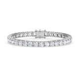 Photo of Iva 13 Carat T.W. Lab Grown Diamond Round Bracelet 10K White Gold [BC2388W]
