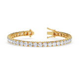Photo of Iva 13 CT. T.W. Natural Diamond Round Bracelet 14K Yellow Gold [BC2400Y]