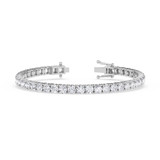 Photo of Iva 11 CT. T.W. Natural Diamond Round Bracelet 14K White Gold [BC2398W]