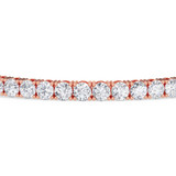 Photo of Iva 9 CT. T.W. Natural Diamond Round Bracelet 14K Rose Gold [BC2396R]