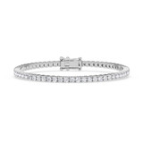 Photo of Iva 4 Carat T.W. Natural Diamond Round Bracelet 10K White Gold [BC2391W]