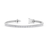 Photo of Iva 4 Carat T.W. Natural Diamond Round Bracelet 10K White Gold [BC2391W]