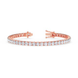 Photo of Iva 9 CT. T.W. Lab Grown Diamond Round Bracelet 10K Rose Gold [BC2384R]