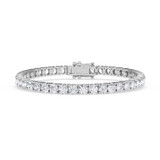 Photo of Iva 11 CT. T.W. Lab Grown Diamond Round Bracelet 14K White Gold [BC2386W]