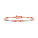 Photo of Iva 2 CT. T.W. Natural Diamond Round Bracelet 10K Rose Gold [BC2389R]
