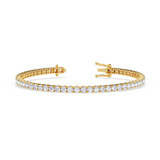 Photo of Iva 6 CT. T.W. Lab Grown Diamond Round Bracelet 10K Yellow Gold [BC2381Y]