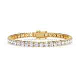 Photo of Iva 11 Carat T.W. Lab Grown Diamond Round Bracelet 14K Yellow Gold [BC2386Y]