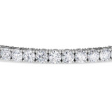 Photo of Iva 12 CT. T.W. Natural Diamond Round Bracelet 10K White Gold [BC2399W]