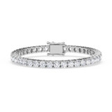 Photo of Iva 12 CT. T.W. Natural Diamond Round Bracelet 10K White Gold [BC2399W]