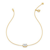 Photo of Ansel 3/4 Carat T.W. Lab Grown Diamond Oval Solitaire Bracelet 10K Yellow Gold [BC2411Y-I070]