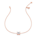 Photo of Ansel 1 CT. T.W. Lab Grown Diamond Princess Solitaire Bracelet 10K Rose Gold [BC2409R-K095]