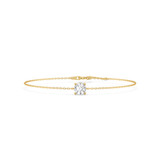 Photo of Ansel 1 CT. T.W. Lab Grown Diamond Round Solitaire Bracelet 14K Yellow Gold [BC2403Y-L095]