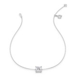 Photo of Ansel 1 CT. T.W. Lab Grown Diamond Princess Solitaire Bracelet 10K White Gold [BC2409W-K095]