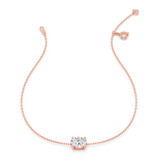 Photo of Ansel 1 Carat T.W. Lab Grown Diamond Oval Solitaire Bracelet 14K Rose Gold [BC2412R-I095]