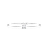 Photo of Ansel 1 CT. T.W. Lab Grown Diamond Oval Solitaire Bracelet 10K White Gold [BC2412W-I095]