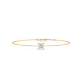 Photo of Ansel 1 CT. T.W. Lab Grown Diamond Princess Solitaire Bracelet 10K Yellow Gold [BC2409Y-K095]