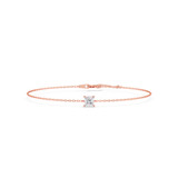 Photo of Ansel 1/2 Carat T.W. Lab Grown Diamond Princess Solitaire Bracelet 10K Rose Gold [BC2407R-K045]