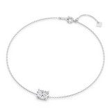 Photo of Ansel 1 CT. T.W. Lab Grown Diamond Oval Solitaire Bracelet 14K White Gold [BC2412W-I095]