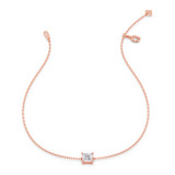Photo of Ansel 1/2 Carat T.W. Lab Grown Diamond Princess Solitaire Bracelet 14K Rose Gold [BC2407R-K045]