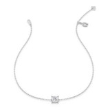 Photo of Ansel 1/2 Carat T.W. Lab Grown Diamond Princess Solitaire Bracelet 10K White Gold [BC2407W-K045]