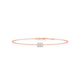 Photo of Ansel 1/2 Carat T.W. Lab Grown Diamond Oval Solitaire Bracelet 14K Rose Gold [BC2410R-I045]