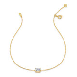 Photo of Ansel 1/2 CT. T.W. Lab Grown Diamond Emerald Solitaire Bracelet 14K Yellow Gold [BC2404Y-N045]
