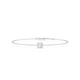 Photo of Ansel 3/4 CT. T.W. Lab Grown Diamond Round Solitaire Bracelet 10K White Gold [BC2402W-L070]