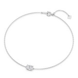 Photo of Ansel 1/2 CT. T.W. Lab Grown Diamond Oval Solitaire Bracelet 10K White Gold [BC2410W-I045]