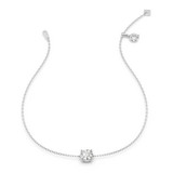Photo of Ansel 3/4 CT. T.W. Lab Grown Diamond Round Solitaire Bracelet 14K White Gold [BC2402W-L070]