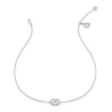 Photo of Ansel 1/2 CT. T.W. Lab Grown Diamond Oval Solitaire Bracelet 14K White Gold [BC2410W-I045]