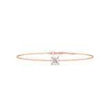 Photo of Ansel 3/4 Carat T.W. Lab Grown Diamond Princess Solitaire Bracelet 10K Rose Gold [BC2408R-K070]
