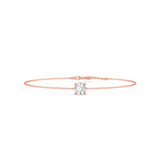 Photo of Ansel 1 CT. T.W. Lab Grown Diamond Round Solitaire Bracelet 10K Rose Gold [BC2403R-L095]