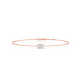 Photo of Ansel 3/4 CT. T.W. Lab Grown Diamond Oval Solitaire Bracelet 10K Rose Gold [BC2411R-I070]