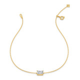 Photo of Ansel 3/4 Carat T.W. Lab Grown Diamond Emerald Solitaire Bracelet 14K Yellow Gold [BC2405Y-N070]