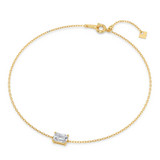 Photo of Ansel 3/4 Carat T.W. Lab Grown Diamond Emerald Solitaire Bracelet 14K Yellow Gold [BC2405Y-N070]