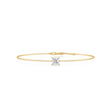 Photo of Ansel 3/4 CT. T.W. Lab Grown Diamond Princess Solitaire Bracelet 10K Yellow Gold [BC2408Y-K070]