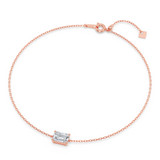 Photo of Ansel 1 CT. T.W. Lab Grown Diamond Emerald Solitaire Bracelet 10K Rose Gold [BC2406R-N095]