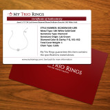 Ansel 1 CT. T.W. Lab Grown Diamond Round Solitaire Bracelet 14K White Gold