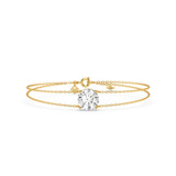 Photo of Lina 3 Carat T.W. Lab Grown Diamond Round Solitaire Bracelet 14K Yellow Gold [BC2417Y-L295]
