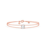 Photo of Lina 1 CT. T.W. Lab Grown Diamond Round Solitaire Bracelet 14K Rose Gold [BC2415R-L095]