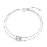 Photo of Lina 2 Carat T.W. Lab Grown Diamond Emerald Solitaire Bracelet 10K White Gold [BC2419W-N195]