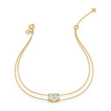 Photo of Lina 1 CT. T.W. Lab Grown Diamond Oval Solitaire Bracelet 10K Yellow Gold [BC2424Y-I095]