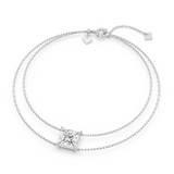 Photo of Lina 3 CT. T.W. Lab Grown Diamond Princess Solitaire Bracelet 10K White Gold [BC2423W-K295]