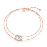 Photo of Lina 3 CT. T.W. Lab Grown Diamond Oval Solitaire Bracelet 10K Rose Gold [BC2426R-I295]