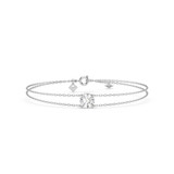 Photo of Lina 1 CT. T.W. Lab Grown Diamond Round Solitaire Bracelet 10K White Gold [BC2415W-L095]