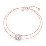 Photo of Lina 3 Carat T.W. Lab Grown Diamond Round Solitaire Bracelet 10K Rose Gold [BC2417R-L295]