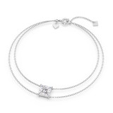 Photo of Lina 2 Carat T.W. Lab Grown Diamond Princess Solitaire Bracelet 10K White Gold [BC2422W-K195]