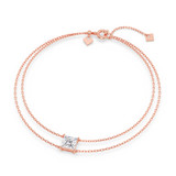 Photo of Lina 1 Carat T.W. Lab Grown Diamond Princess Solitaire Bracelet 14K Rose Gold [BC2421R-K095]