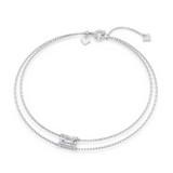 Photo of Lina 1 Carat T.W. Lab Grown Diamond Emerald Solitaire Bracelet 14K White Gold [BC2418W-N095]